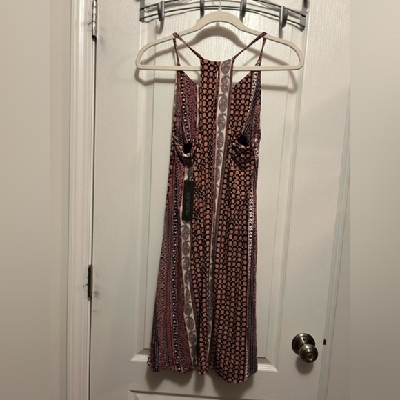 Rachel Zoe Racerback Mini Dress with Built in Bra Size Medium women’s boho Aztec - Picture 4 of 15